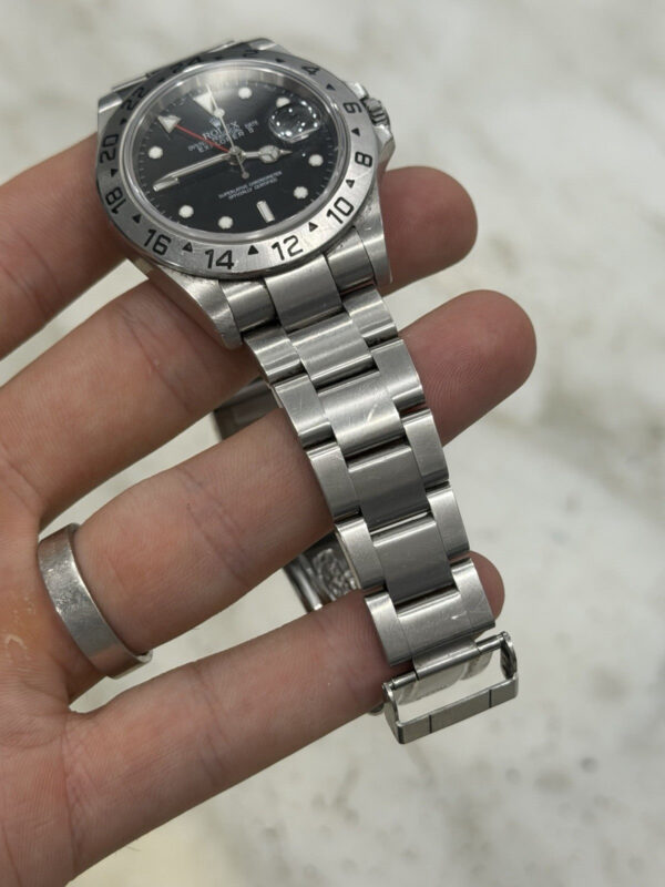 Rolex Explorer II Stainless Steel Black Dial 40mm Automatic Mens Watch 16570