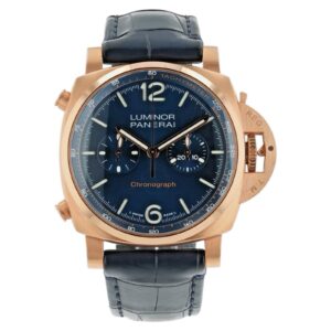 57_047ce982-6b9f-4f64-bfe2-e996712a620b Panerai Luminor Goldtech 18k Rose Gold Blue Dial 44mm Automatic Mens PAM01111