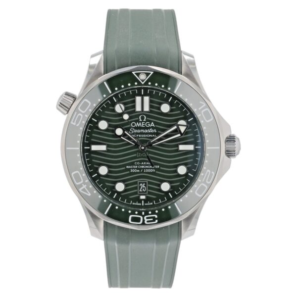 Omega Seamaster Diver Steel Green Dial 42mm Automatic Watch 210.32.42.20.10.001