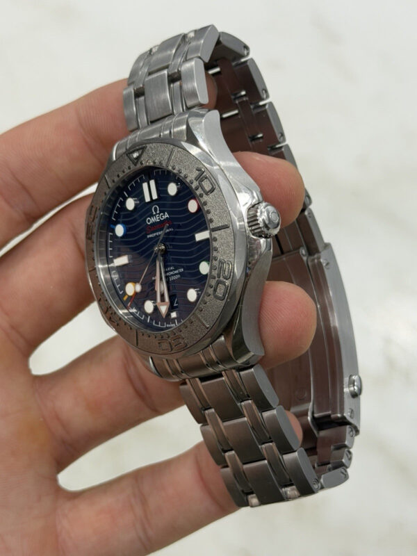 Omega Seamaster Beijing 2022 Automatic Chronometer Blue Dial Mens Watch