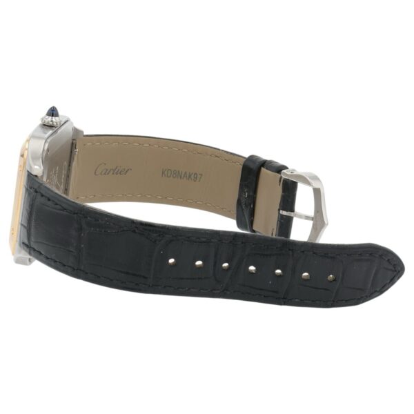 Cartier Santos Dumont Silver Dial Steel and Gold 31mm Quartz Watch W2SA0011