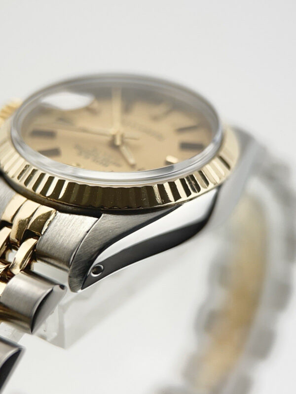 Rolex Datejust Tiffany Dial Gold Steel Champagne Dial 26mm Automatic Watch 6917