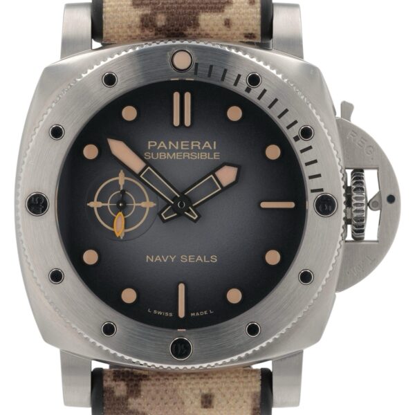 Panerai Submersible Navy Seals Steel Black Dial 44mm Automatic Men’s PAM01518