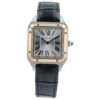 Cartier Santos Dumont Silver Dial Rose Gold & Steel 27.5mm Quartz Watch W2SA0012