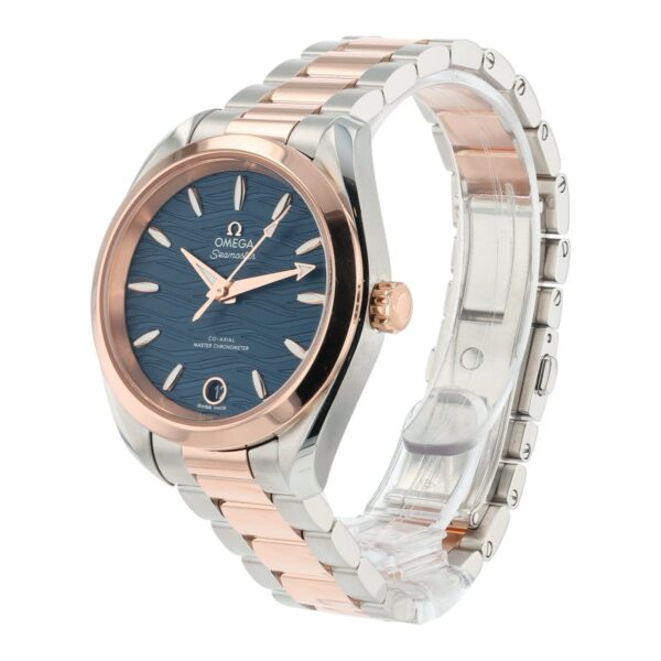 Omega Seamaster Blue Dial Steel & Rose Gold 34mm Auto Womens 220.20.34.20.03.001