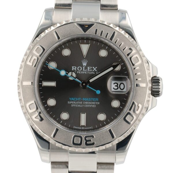 57_0e2eb56f-bce1-404b-b6a9-598b7eeaf9e2 Rolex Yacht-Master Stainless Steel Grey Dial 37mm Automatic Men’s Watch 268622