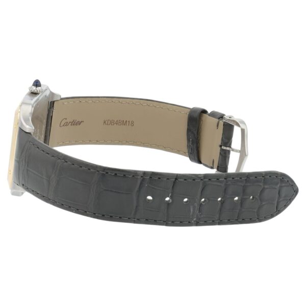 Cartier Santos Dumont Gold & Steel Silver Dial Manual Wind Men’s Watch W2SA0034