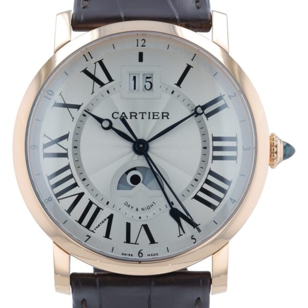 Cartier Rotonde de Cartier 18k Rose Gold Silver Dial 42mm Automatic W1556220