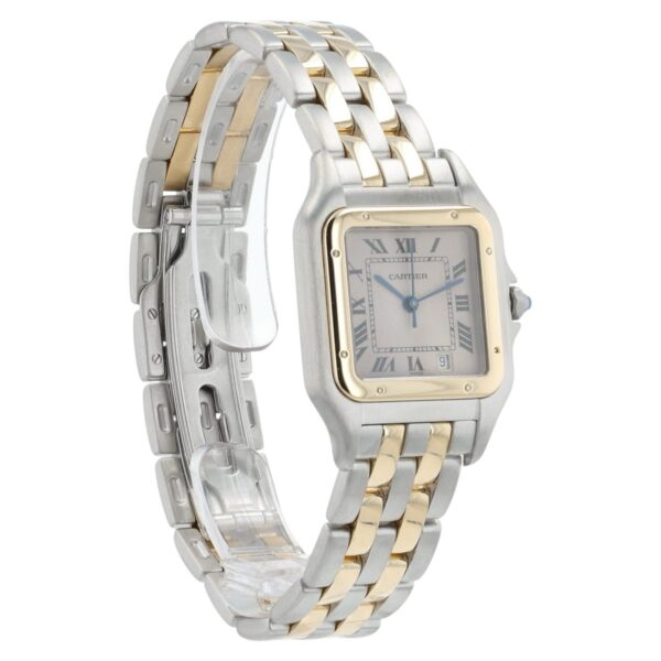Cartier Panthere Silver Dial Gold and Steel 27mm Quartz Unisex Watch 110000R