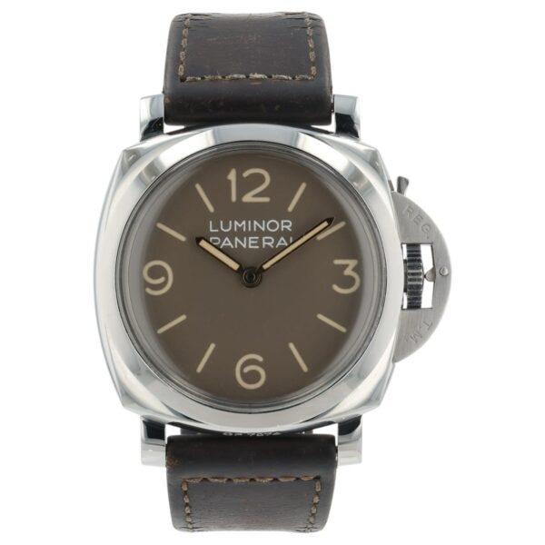 Panerai Luminor Brown Dial Stainless Steel 47mm Manual Wind Men’s Watch PAM00663