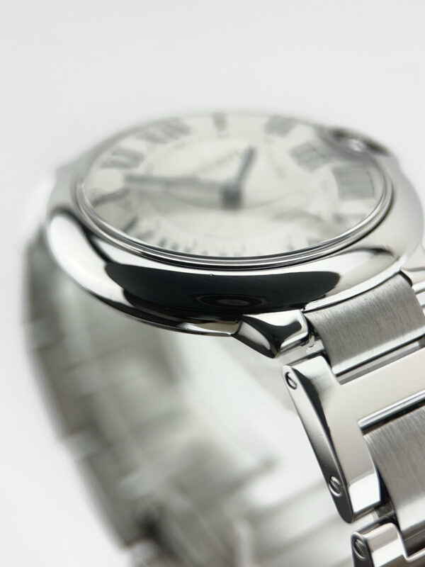 Cartier Ballon Bleu Stainless Steel Silver Dial 36mm Quartz Men’s Watch W69011Z4