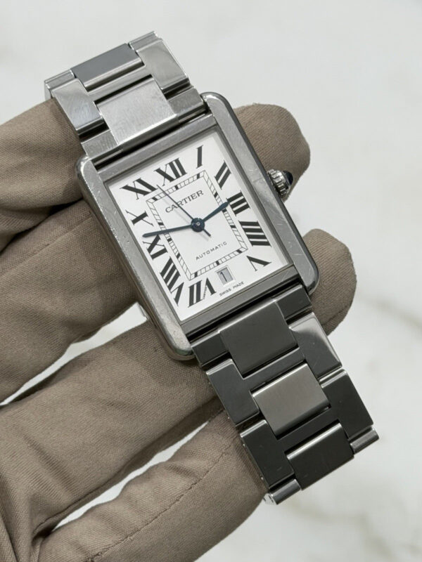 Cartier Tank Solo Date XL Stainless Steel 31mm Automatic Men’s Watch 3515