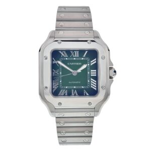 Cartier Santos Stainless Steel Green Dial 35mm Automatic Men’s Watch WSSA0061