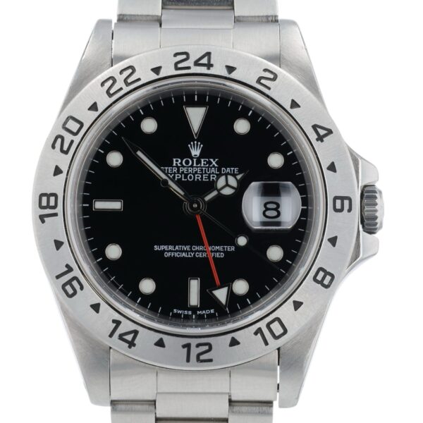 57_25cef9ce-9eeb-45de-b841-1b6a029c64f2 Rolex Explorer II Stainless Steel Black Dial 40mm Automatic Men’s Watch 16570