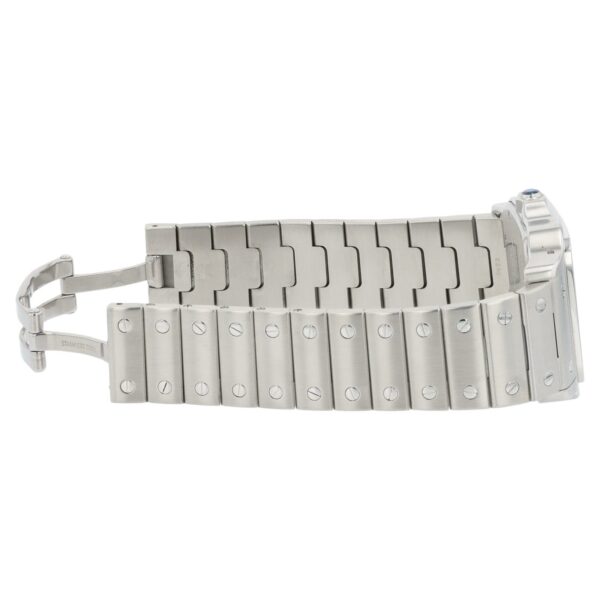 Cartier Santos Galbee Stainless Steel Silver Dial 32mm Automatic Mens Watch 2823