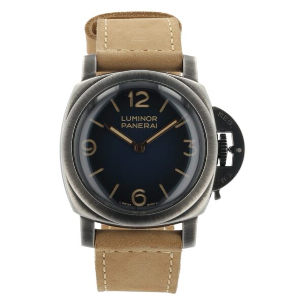 57_28bb4a66-6287-4717-bad6-6d39d2966c09 Panerai Luminor Venticinque Blue Dial Steel 44mm Manual Wind Mens Watch PAM02025