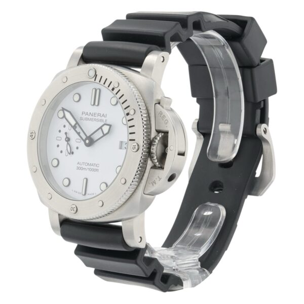 Panerai Submersible White Dial Stainless Steel 42mm Automatic Men’s PAM02223