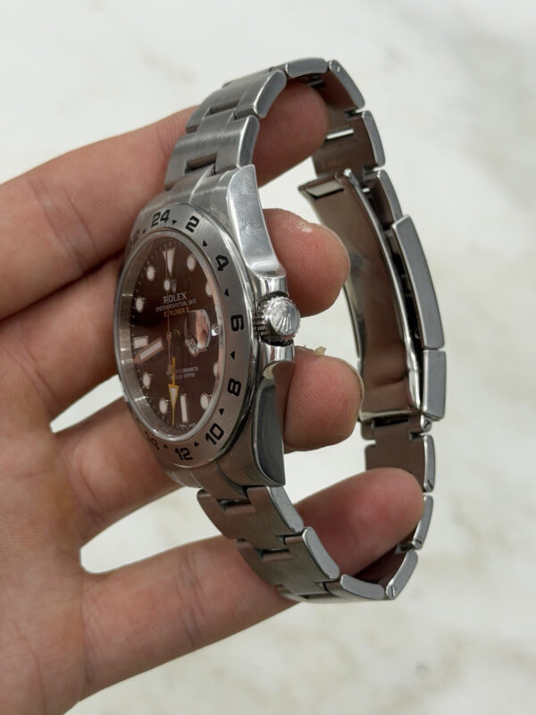 Rolex Explorer II Stainless Steel Black Dial 42mm Automatic Mens Watch 216570