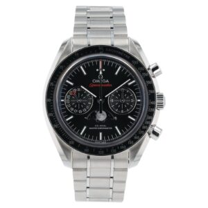 Omega Speedmaster Moonphase Steel Black Dial 44.25mm Mens 304.33.44.52.02.001