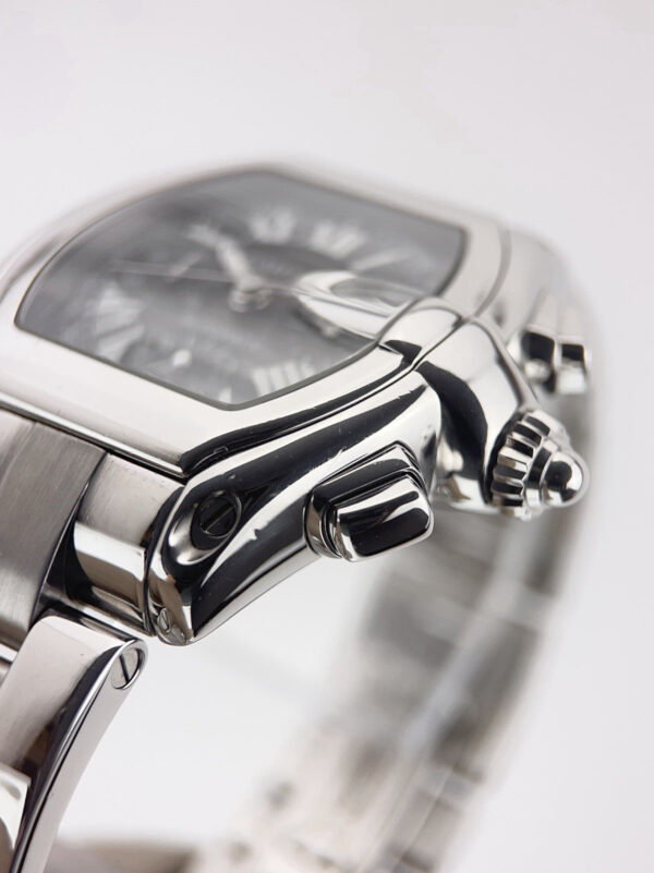 57_36cb88e9-3d2e-41dc-bb0d-78bf65fa12f3 Cartier Roadster Stainless Steel Black Dial 40mm Automatic Mens Watch W62007X6