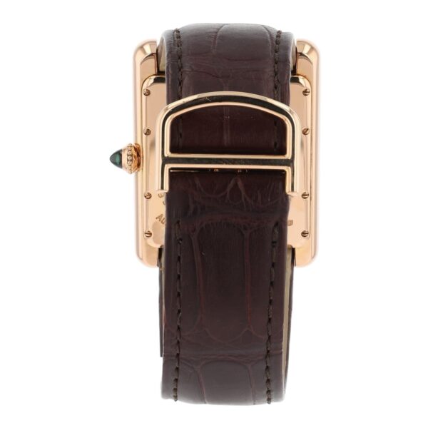 Cartier Tank Louis 18 Rose Gold Brown Dial Manual Wind Men’s Watch W1560002