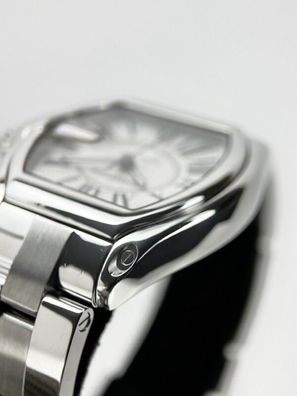 57_3e5c5584-b57f-4117-b28f-38aa1f1bff95 Cartier Roadster 2510 Automatic Silver Roman Dial Watch Large Size 37mm Watch