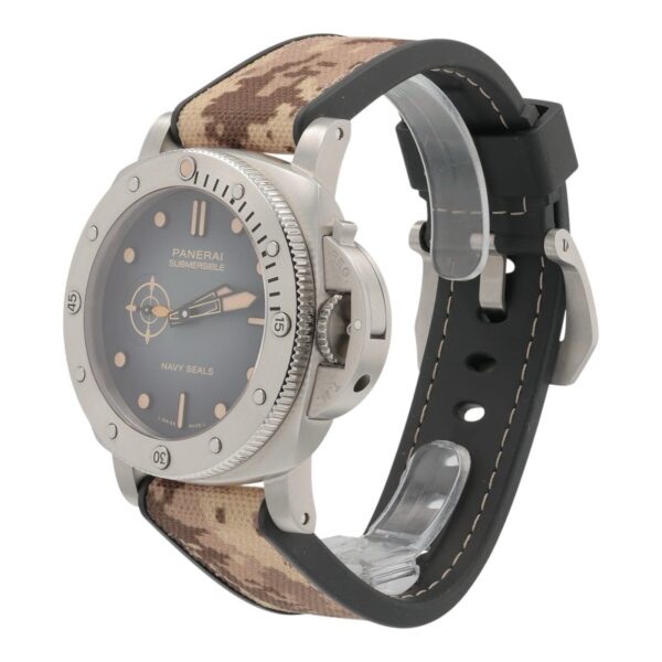 Panerai Submersible Navy Seals Steel Black Dial 44mm Automatic Men’s PAM01518