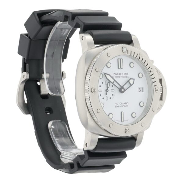 Panerai Submersible White Dial Stainless Steel 42mm Automatic Men’s PAM02223