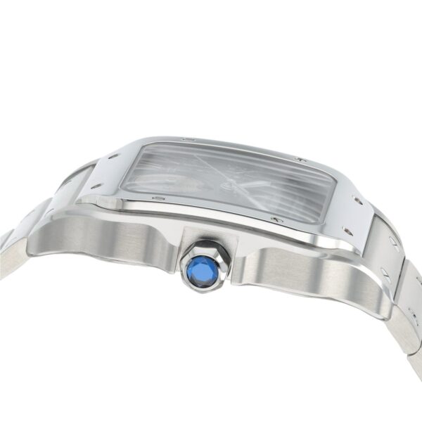 NEW Cartier Santos Dual Time Gray Dial 40mm Automatic Men’s Watch WSSA0076