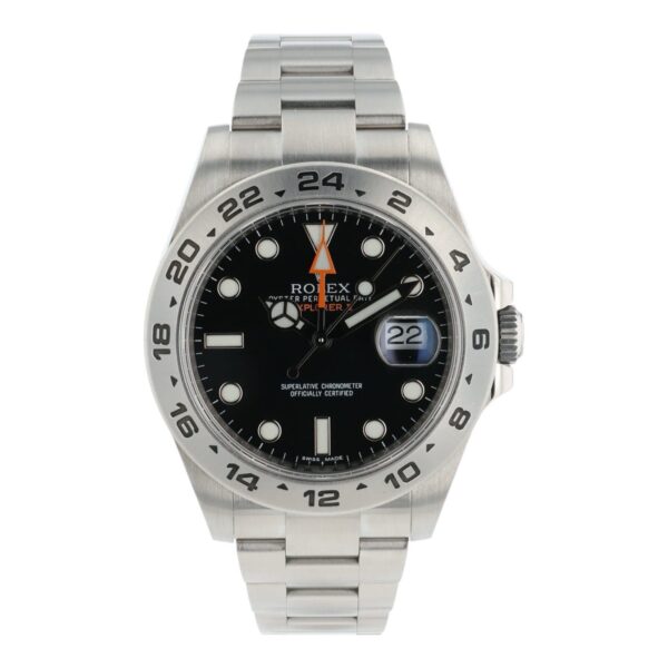 Rolex Explorer II Stainless Steel Black Dial 42mm Automatic Mens Watch 216570