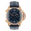 Panerai Luminor Marina 18k Rose Gold Blue Dial 44mm Automatic Mens PAM01111