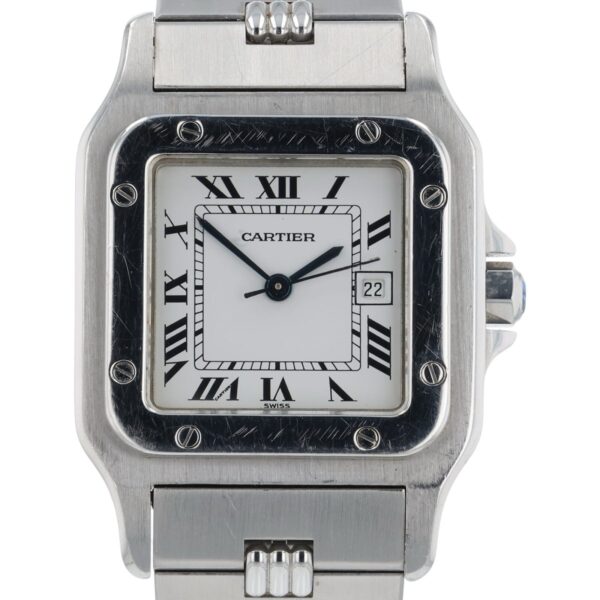 Cartier Santos Stainless Steel White Dial 29x41mm Automatic Unisex Watch 2960