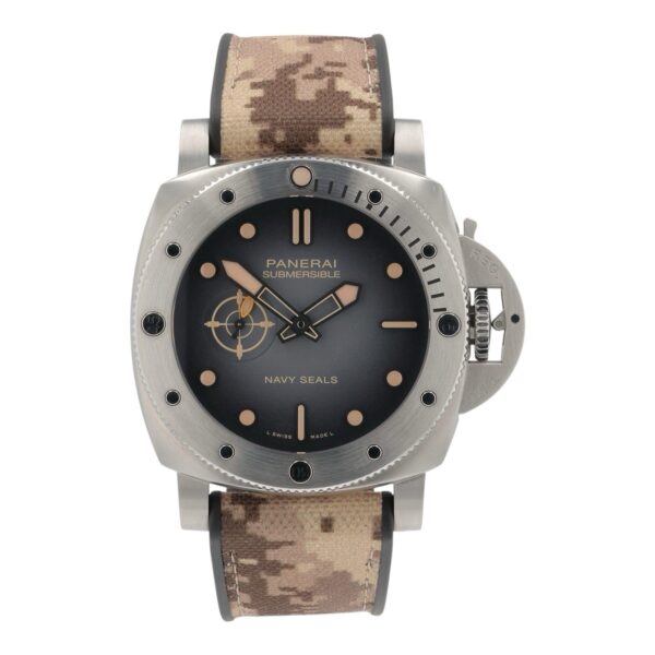 Panerai Submersible Navy Seals Steel Black Dial 44mm Automatic Men’s PAM01518