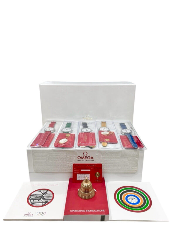 5 Piece Omega Seamaster Olympic Watch 522.32.40.20.04.001 – Full Set