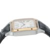 Cartier Santos Dumont Silver Dial Rose Gold & Steel 27.5mm Quartz Watch W2SA0012