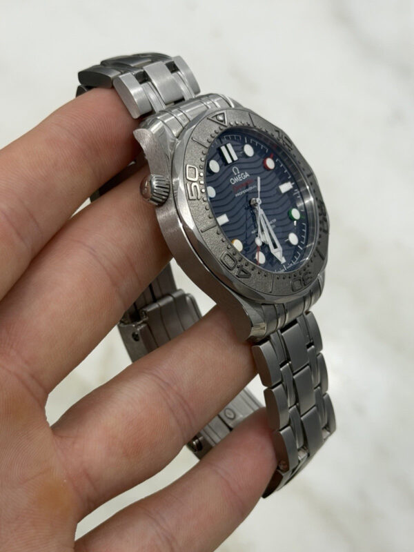 Omega Seamaster Beijing 2022 Automatic Chronometer Blue Dial Mens Watch