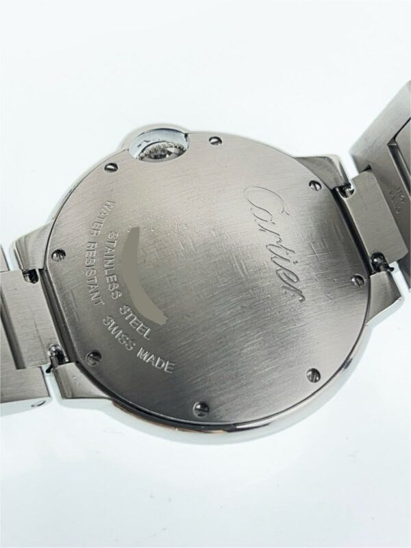 Cartier Ballon Bleu Stainless Steel Silver Dial 36mm Quartz Men’s Watch W69011Z4