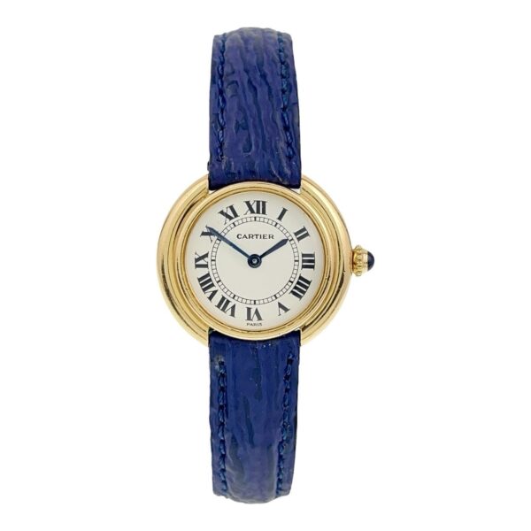 Cartier Vendome 18k Yellow Gold White Dial 26mm Manual Wind Women’s Watch 6708