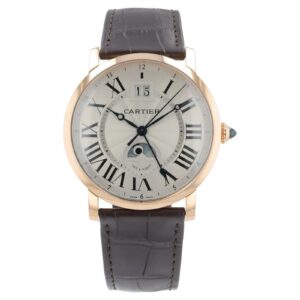 Cartier Rotonde de Cartier 18k Rose Gold Silver Dial 42mm Automatic W1556220
