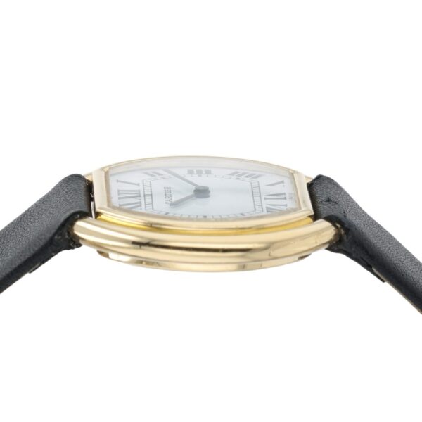 Cartier Stepped Ellipse 18k Yellow Gold 28mm White Dial Manual Wind Watch 7809