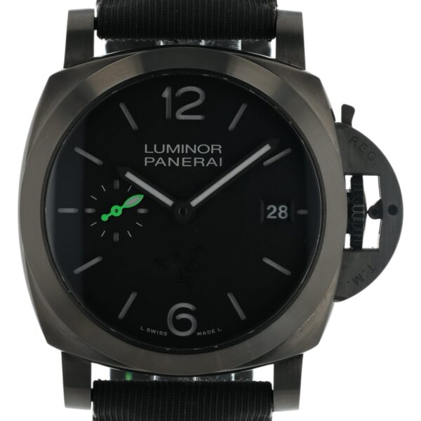 Panerai Luminor Quadrants Razer Steel Black Dial 40mm Automatic Mens PAM01353