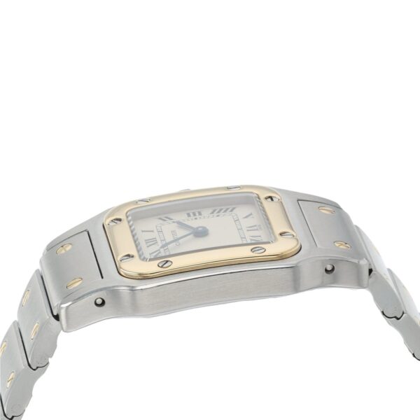Cartier Santos Gold & Steel Silver Dial 24mm Quartz Women’s Watch 1057930