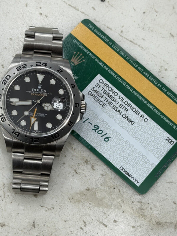 Rolex Explorer II Stainless Steel Black Dial 42mm Automatic Mens Watch 216570