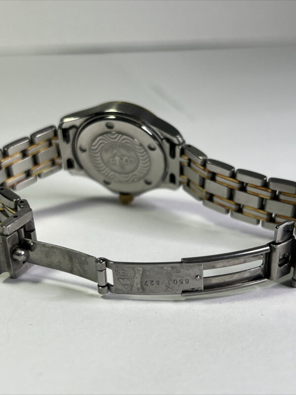 29mm OMEGA Seamaster 120M Steel 18K Gold Bezel Quartz Women’s Date Watch – READ