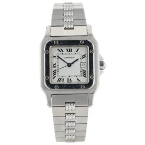 Cartier Santos Stainless Steel White Dial 29x41mm Automatic Unisex Watch 2960