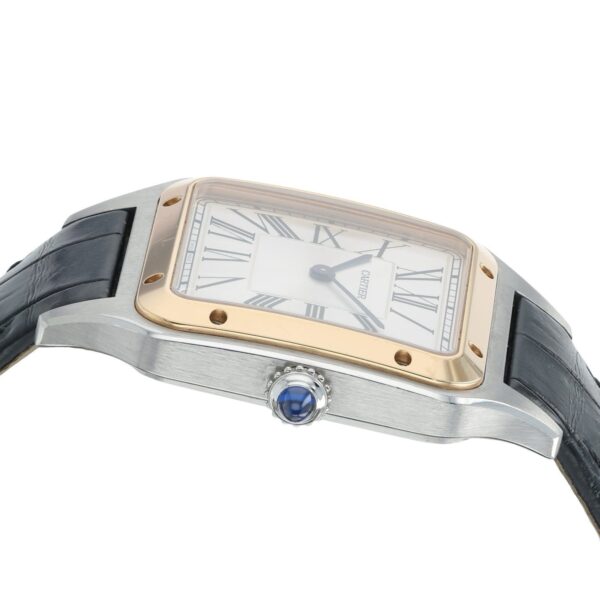 Cartier Santos Dumont Silver Dial Steel and Gold 31mm Quartz Watch W2SA0011