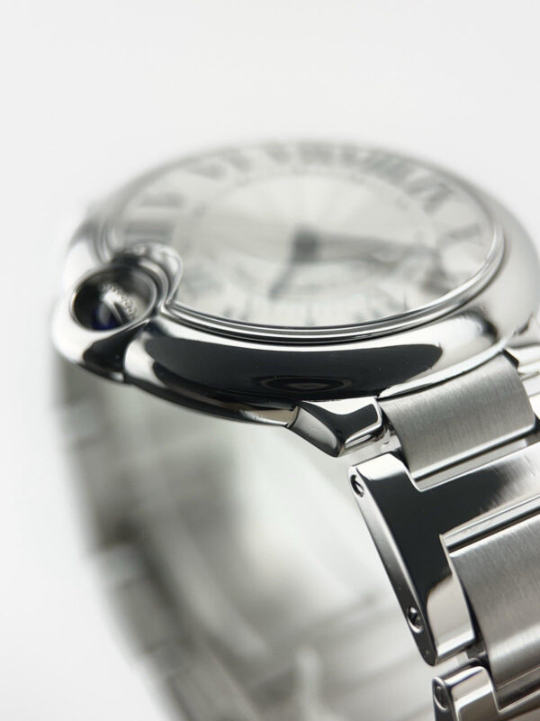 Cartier Ballon Bleu Stainless Steel Silver Dial 36mm Quartz Men’s Watch W69011Z4