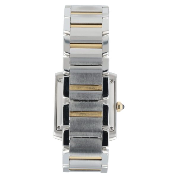 Cartier Tank Francaise Silver Dial Gold & Steel 28mm Automatic Womens W51005Q4