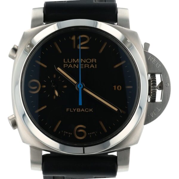 Panerai Luminor Flyback Black Dial Stainless 44mm Automatic Men’s Watch PAM00524