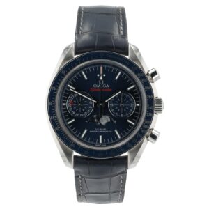 Omega Speedmaster Moonphase Steel Blue Dial 44.25mm Mens 304.33.44.52.03.001